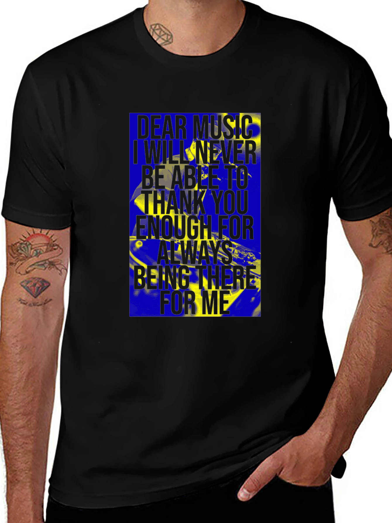 Dear Music Graphic T-Shirt - Comfort Fit