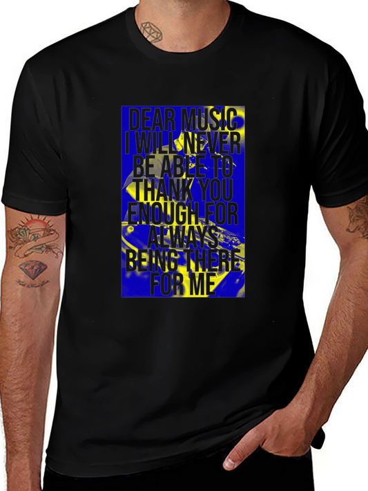 Dear Music Graphic T-Shirt - Comfort Fit