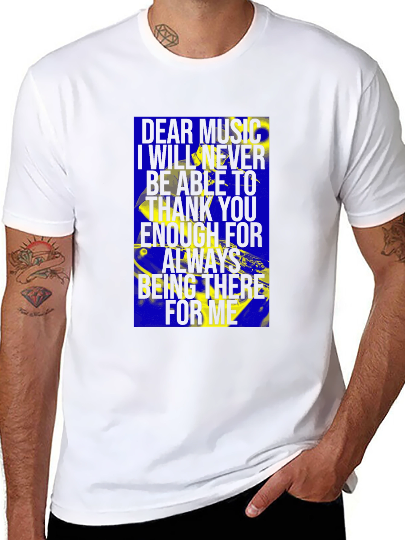 Dear Music Graphic T-Shirt - Comfort Fit