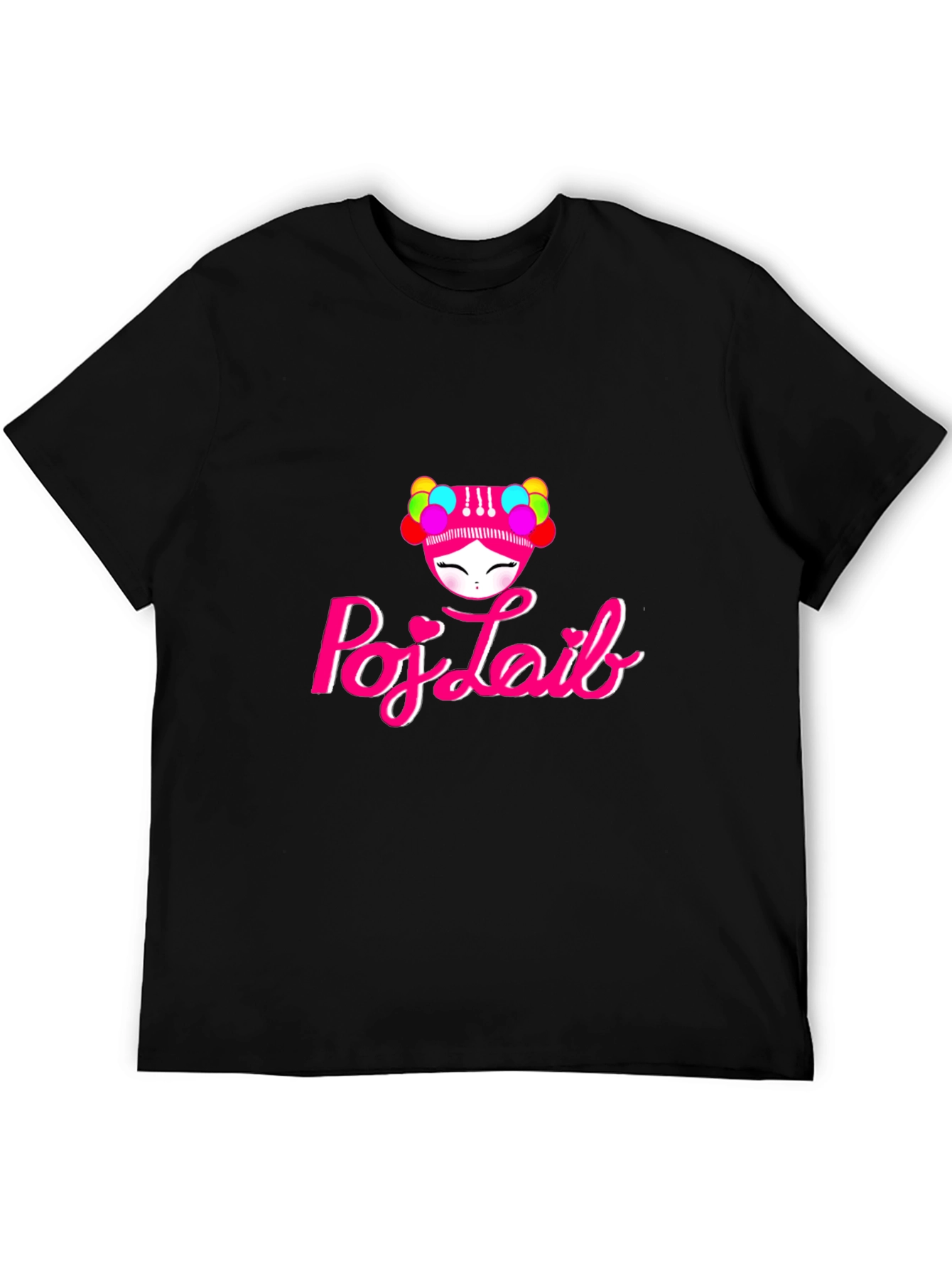 Poj-Laib Graphic Tee - Black T-Shirt