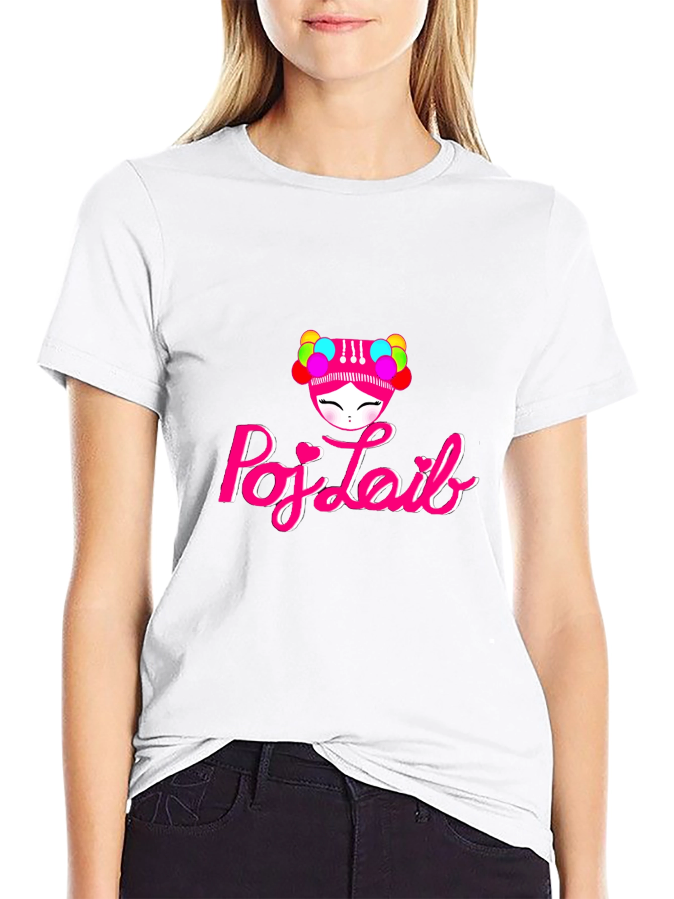 Poj-Laib Graphic Tee - Black T-Shirt