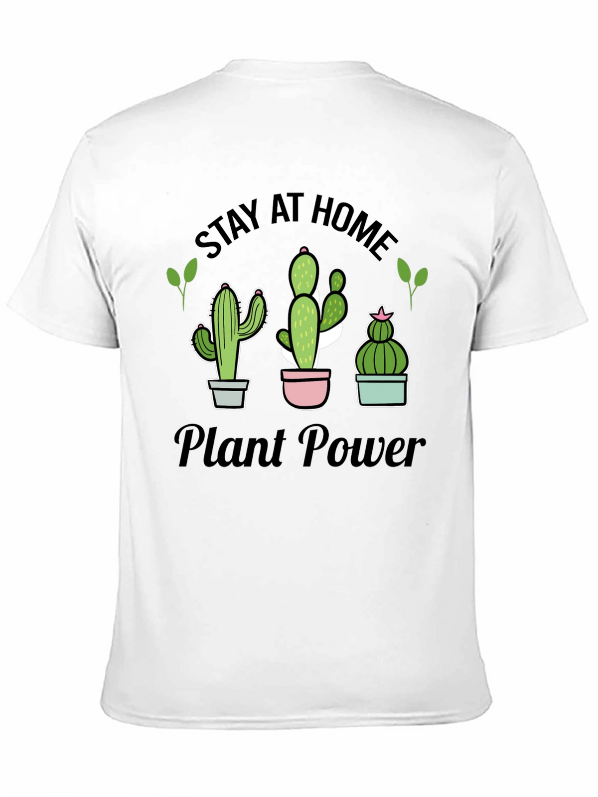 Stay At Home Plant Power T-Shirt Cactus Lover Tee