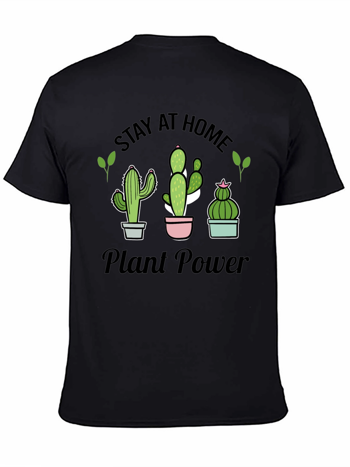 Stay At Home Plant Power T-Shirt Cactus Lover Tee