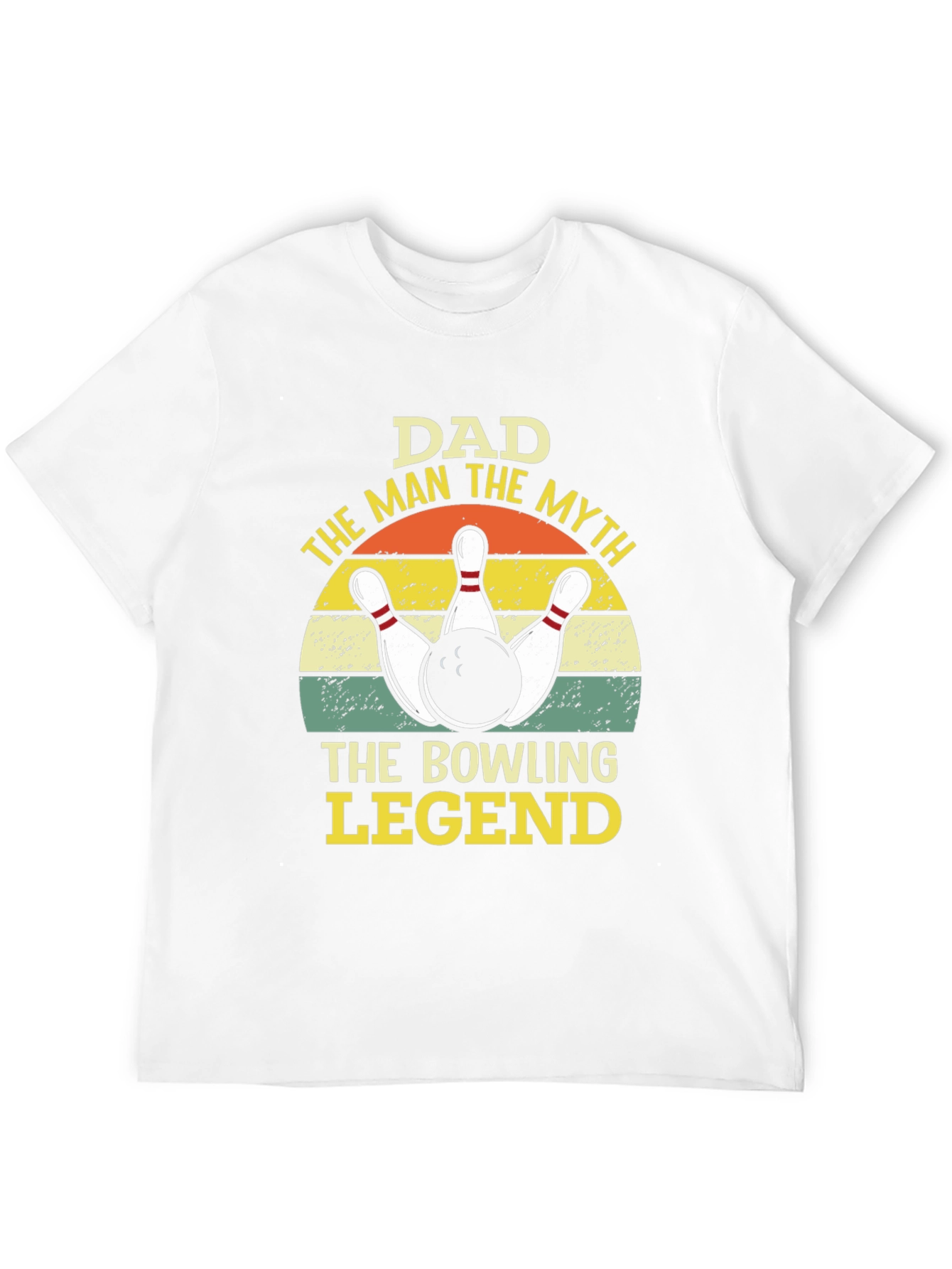 Dad Bowling Legend Graphic Tee Shirt