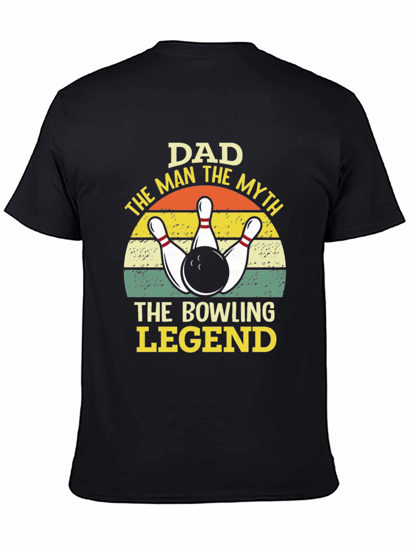 Dad Bowling Legend Graphic Tee Shirt