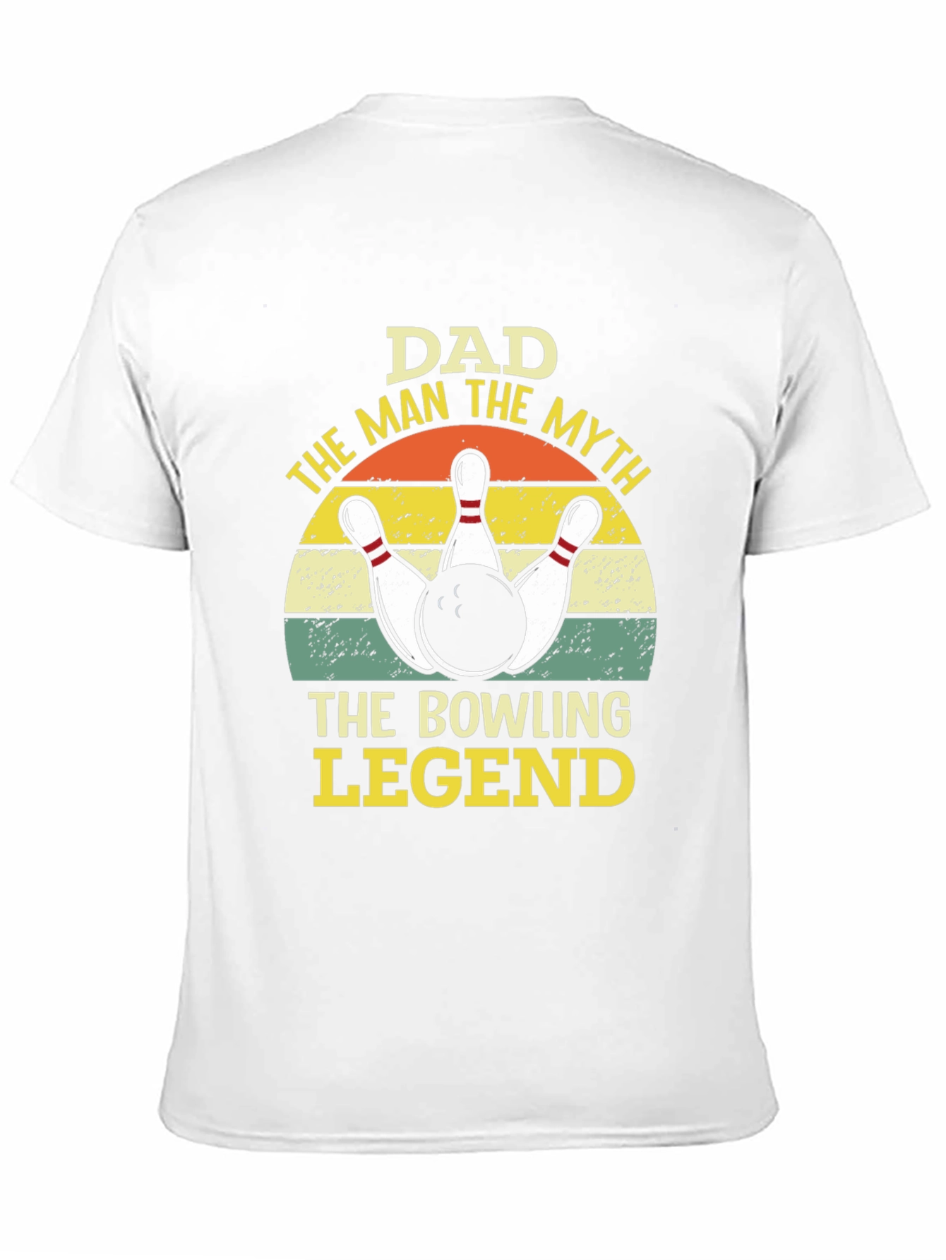 Dad Bowling Legend Graphic Tee Shirt