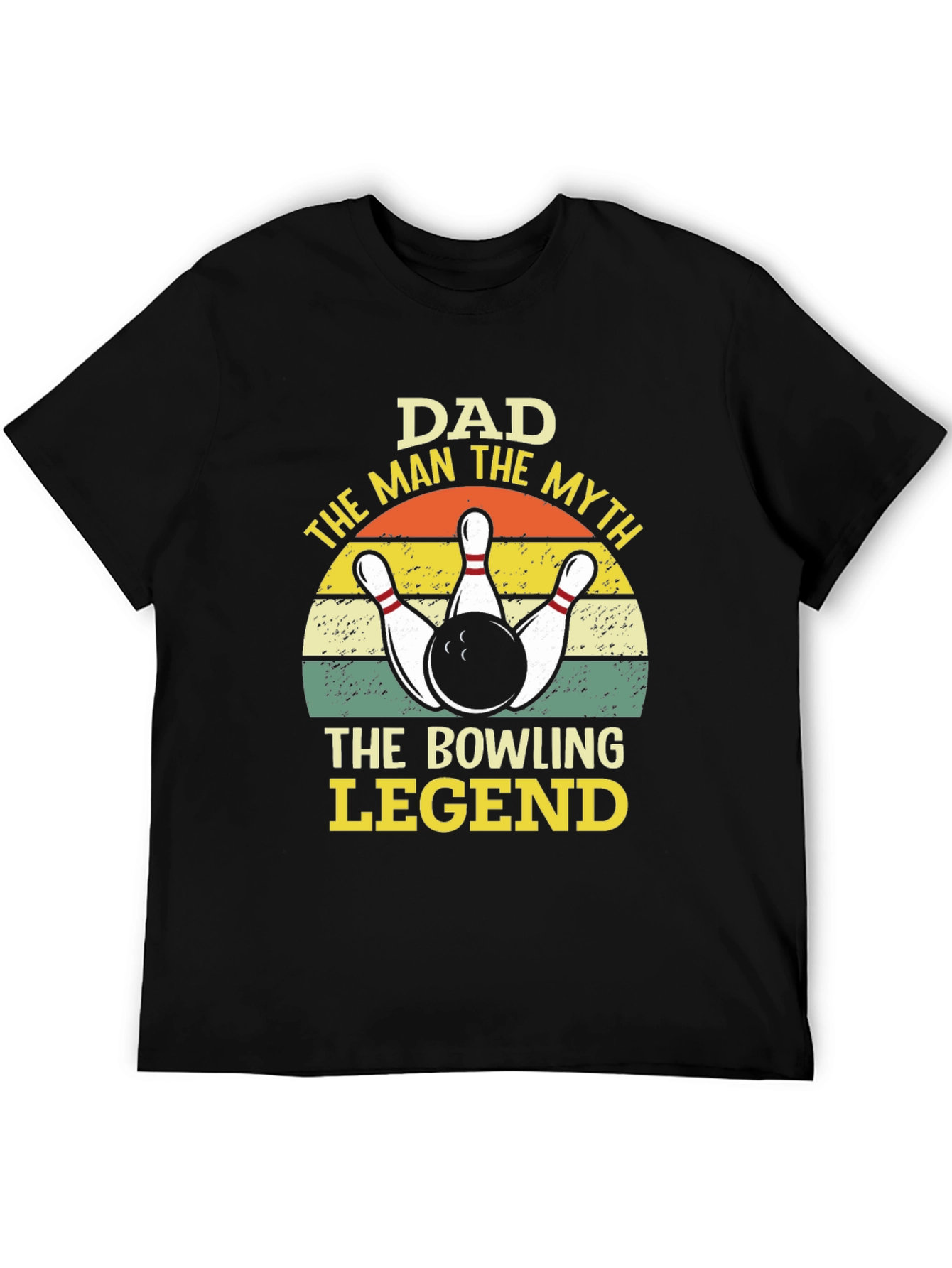 Dad Bowling Legend Graphic Tee Shirt