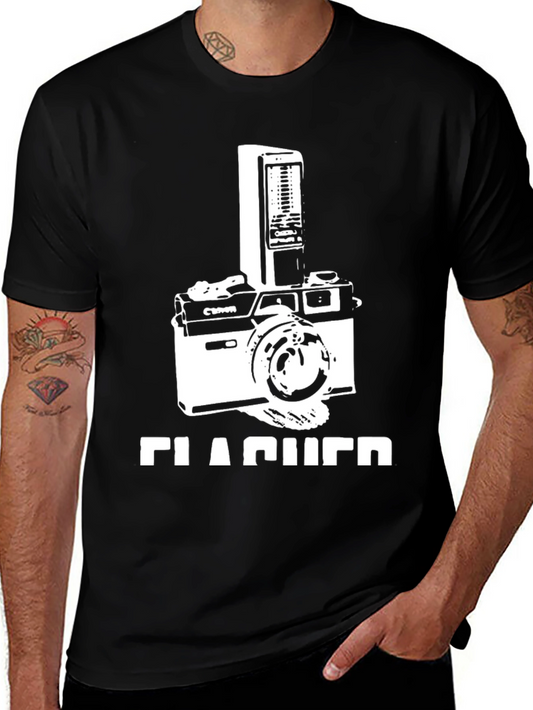Retro Camera T-Shirt - Flasher Design