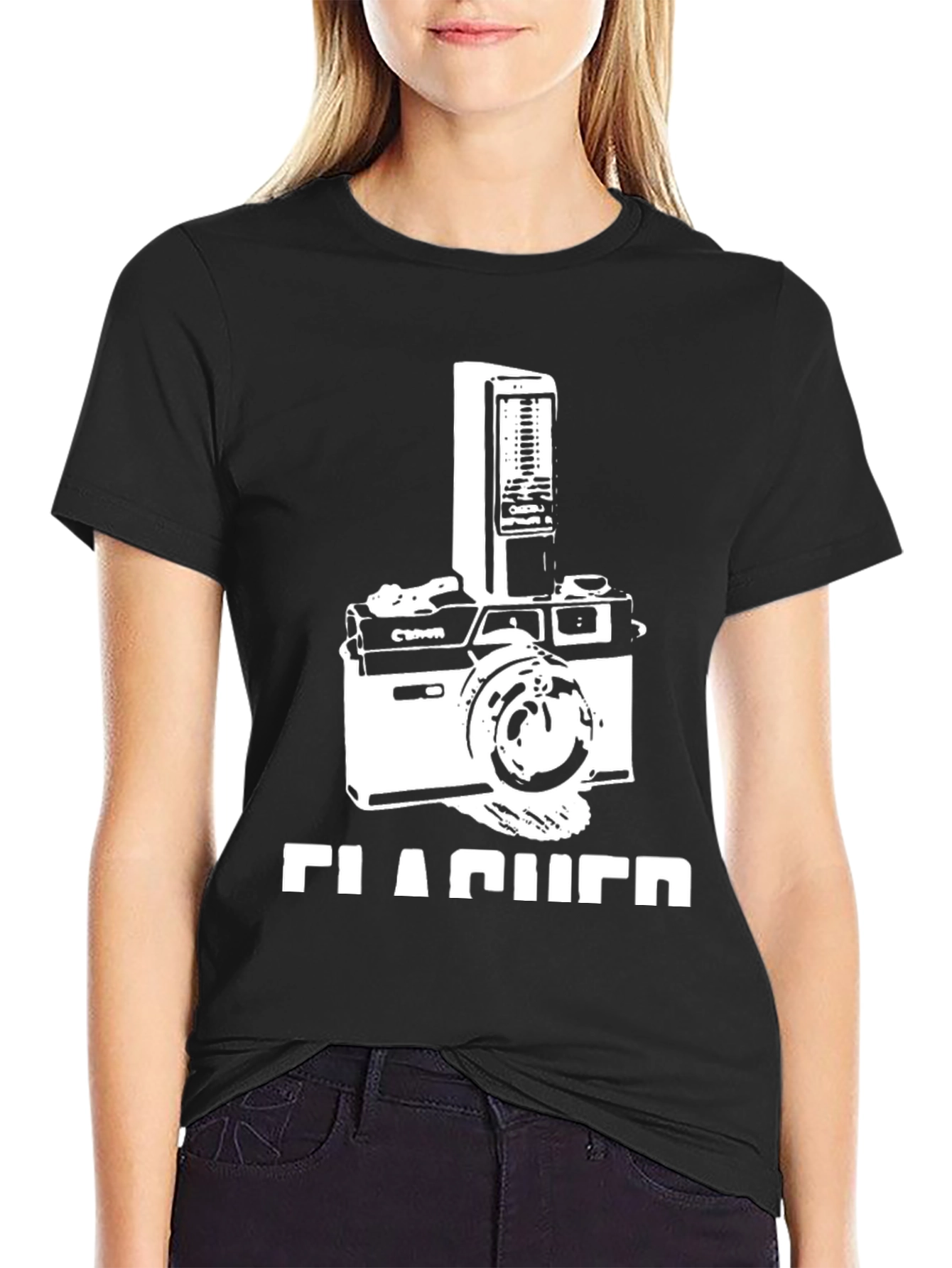 Retro Camera T-Shirt - Flasher Design