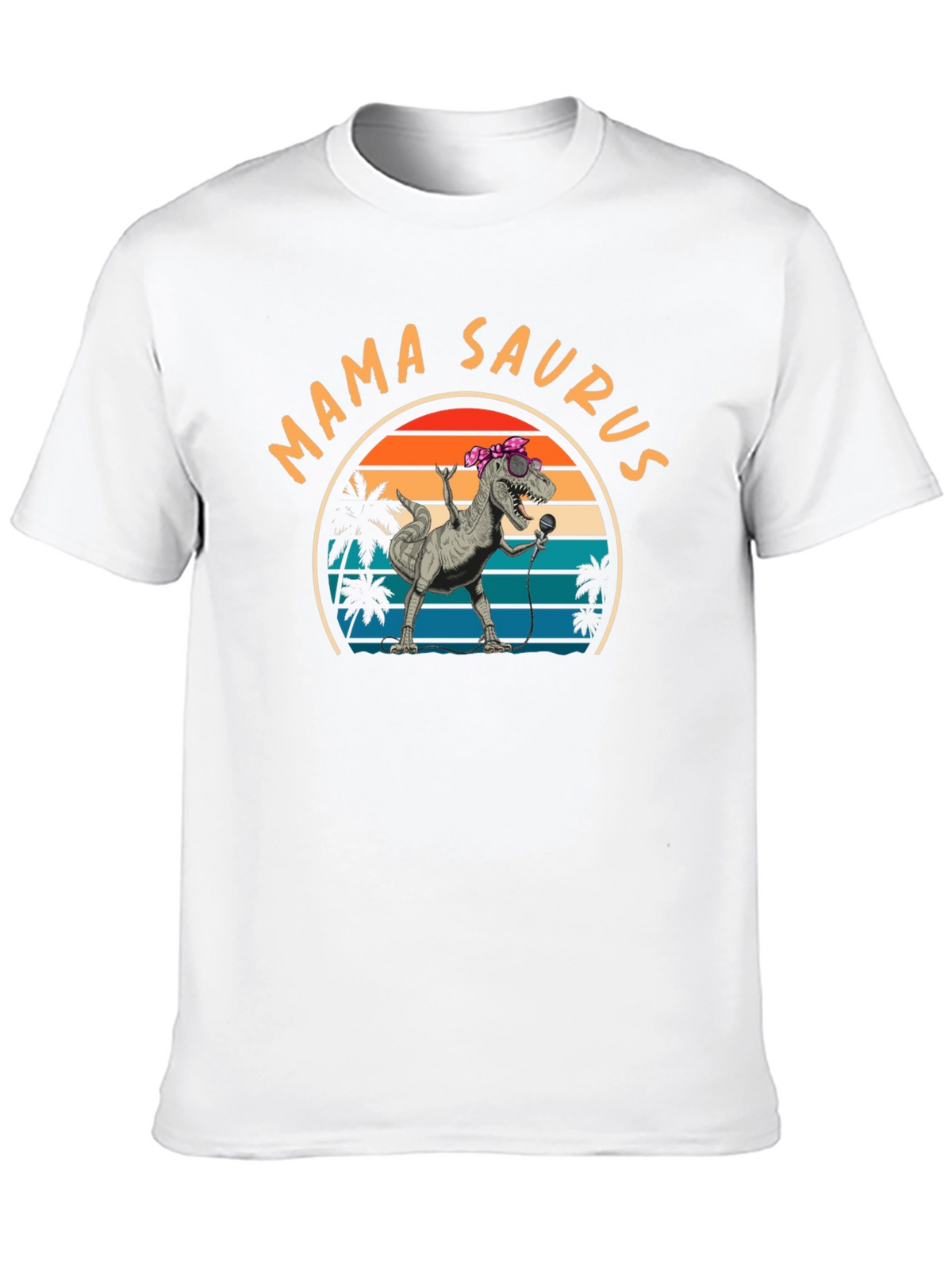 Mama Saurus T-Shirt - Retro Dinosaur Tee