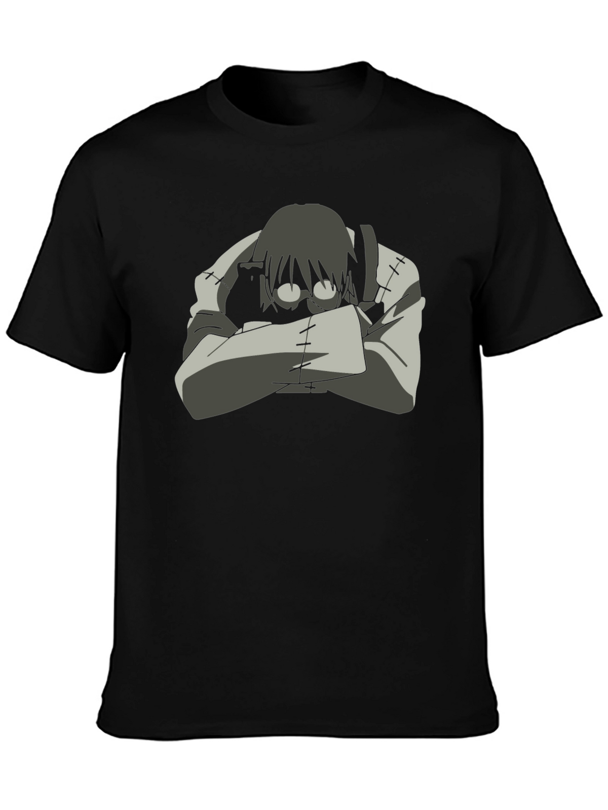 Soul Eater Stein Cosplay Black T-Shirt