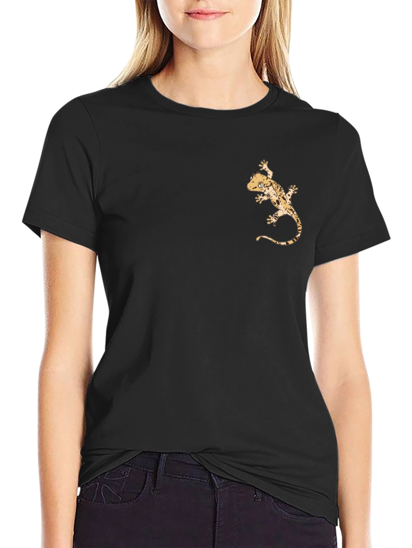 Crested Gecko Graphic Tee - Stylish Reptile Lover T-Shirt