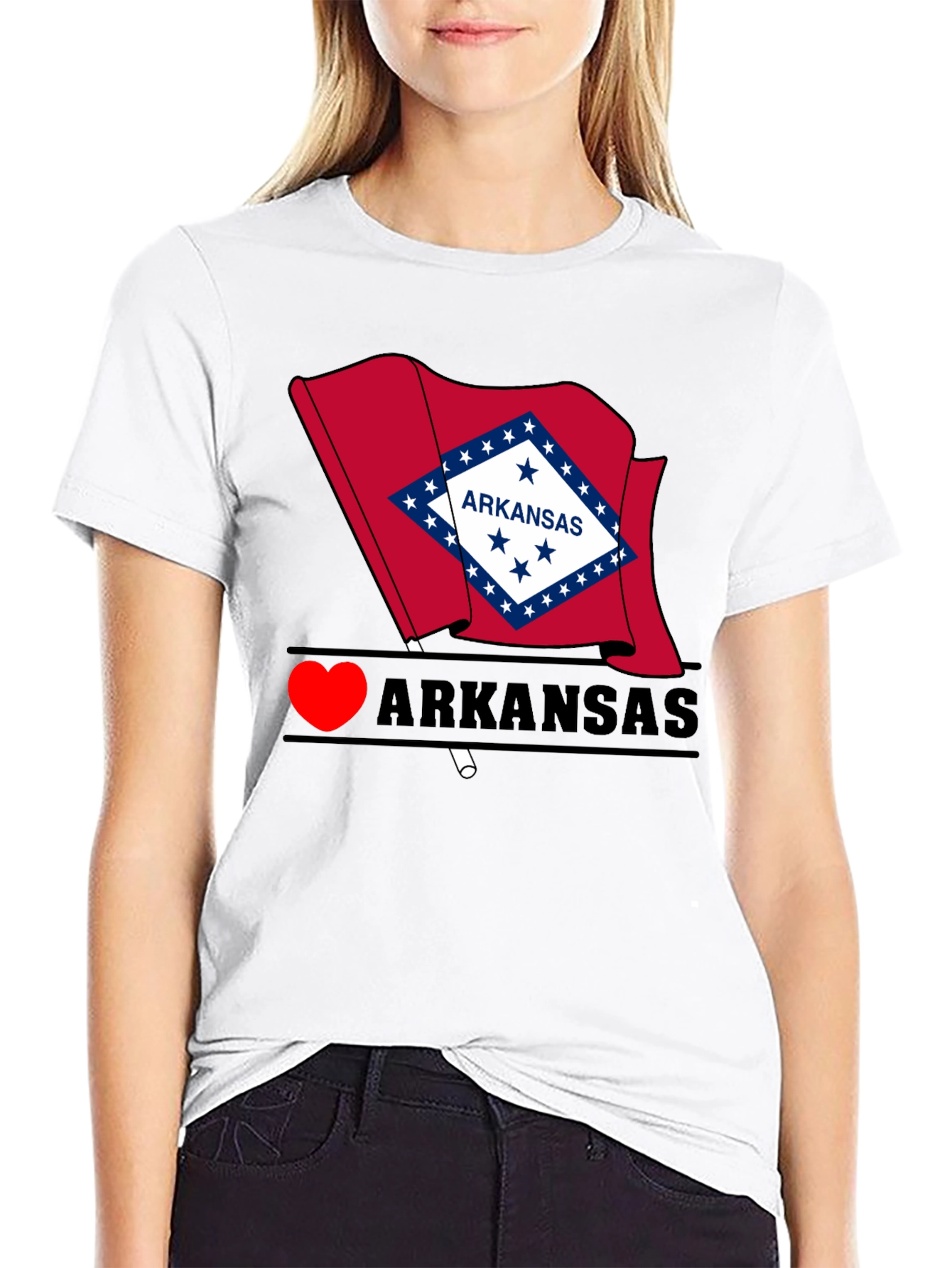 I Heart Arkansas State Pride T-Shirt