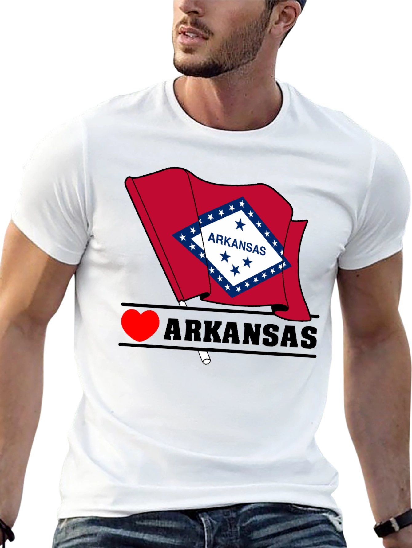 I Heart Arkansas State Pride T-Shirt