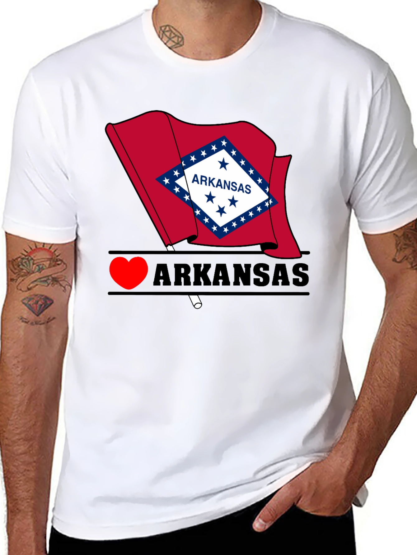 I Heart Arkansas State Pride T-Shirt