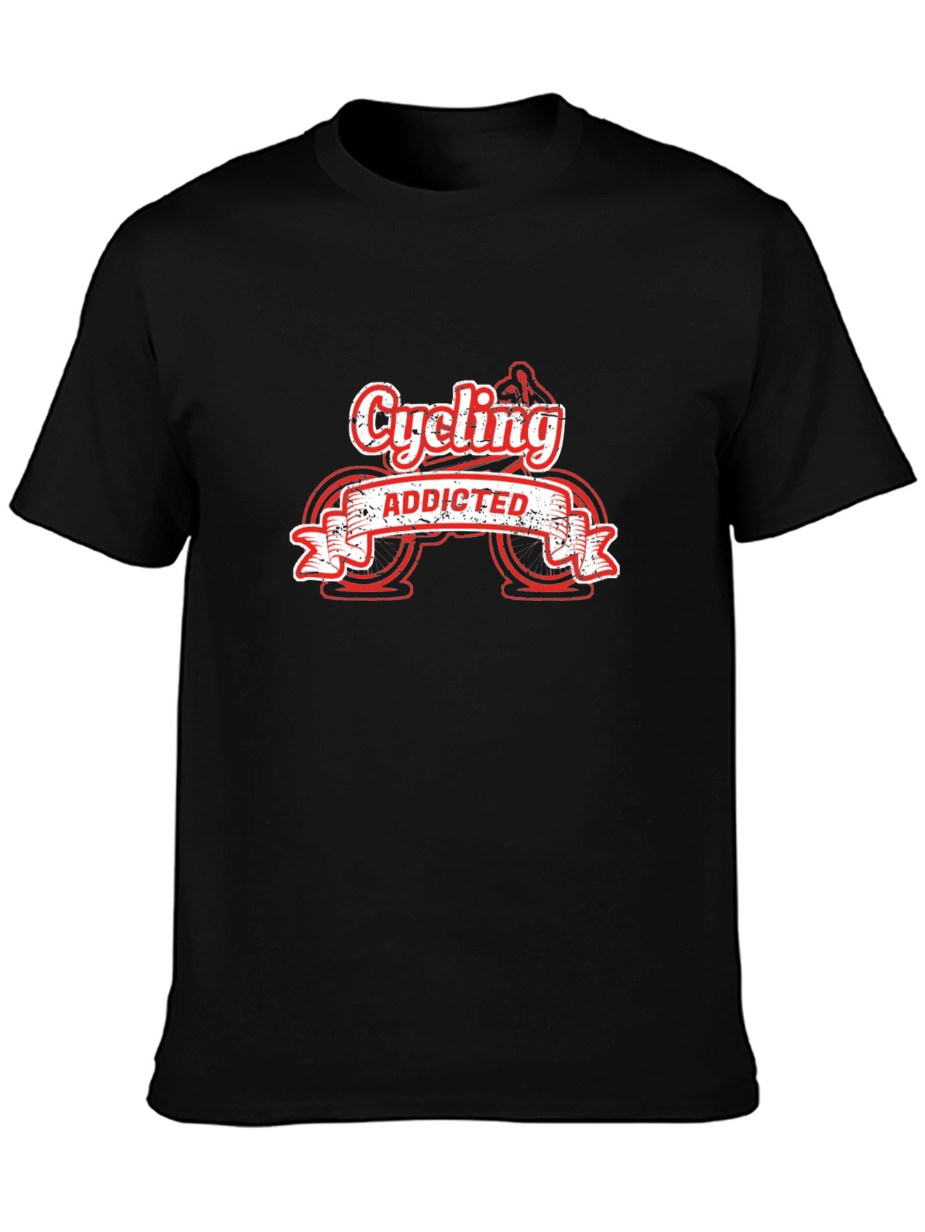 Cycling Addicted Graphic Tee - Ride in Style