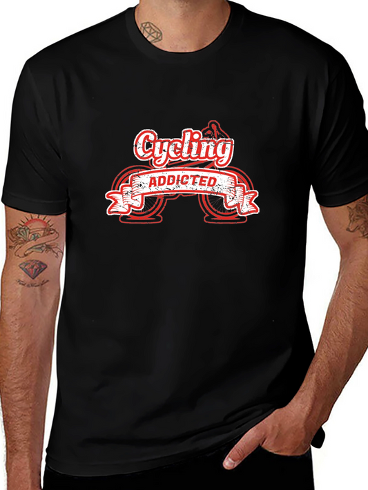 Cycling Addicted Graphic Tee - Ride in Style