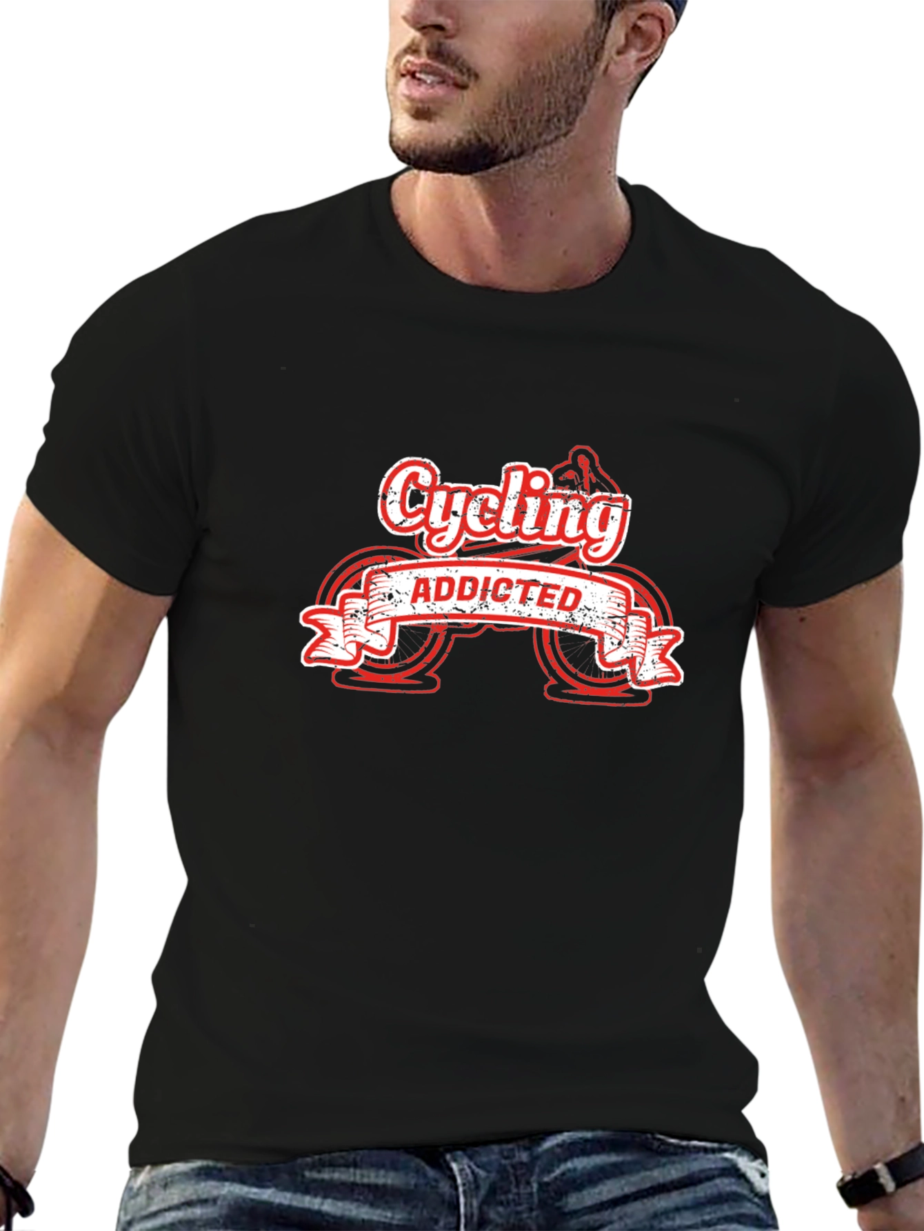 Cycling Addicted Graphic Tee - Ride in Style
