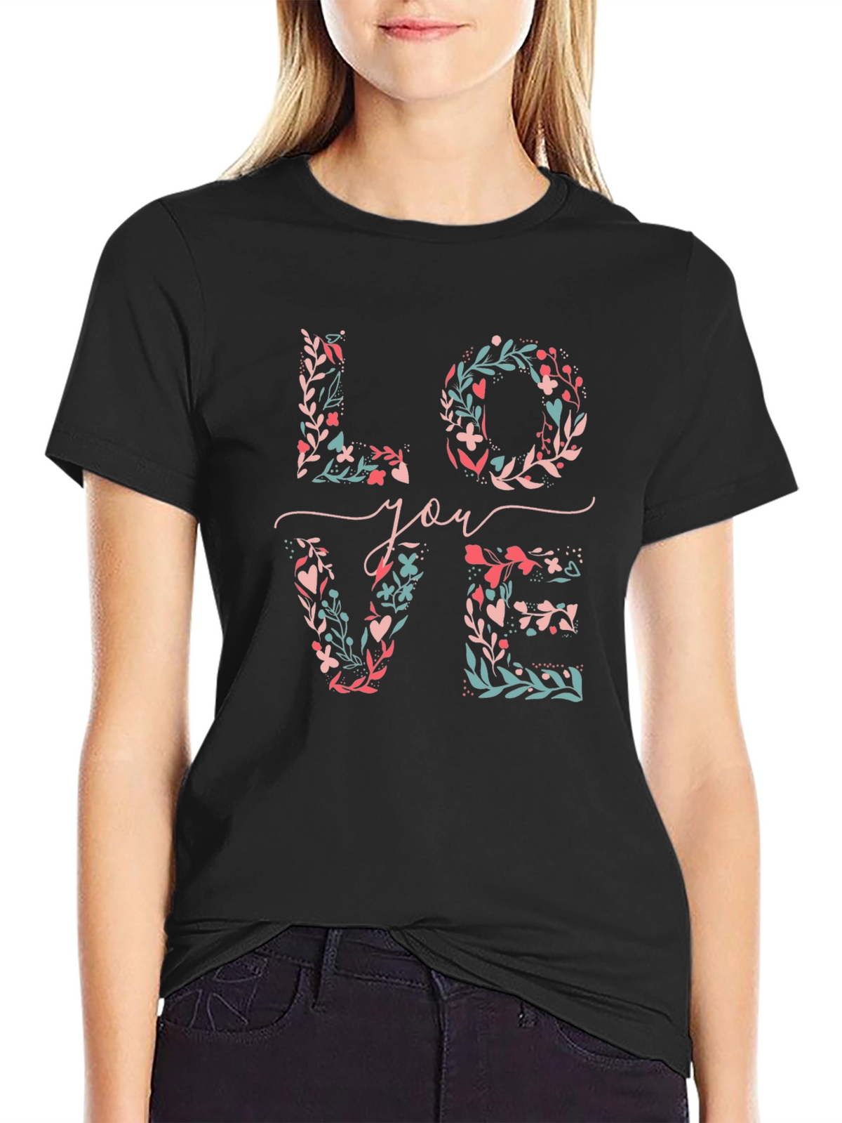 Floral LOVE You T-Shirt - Stylish & Unique