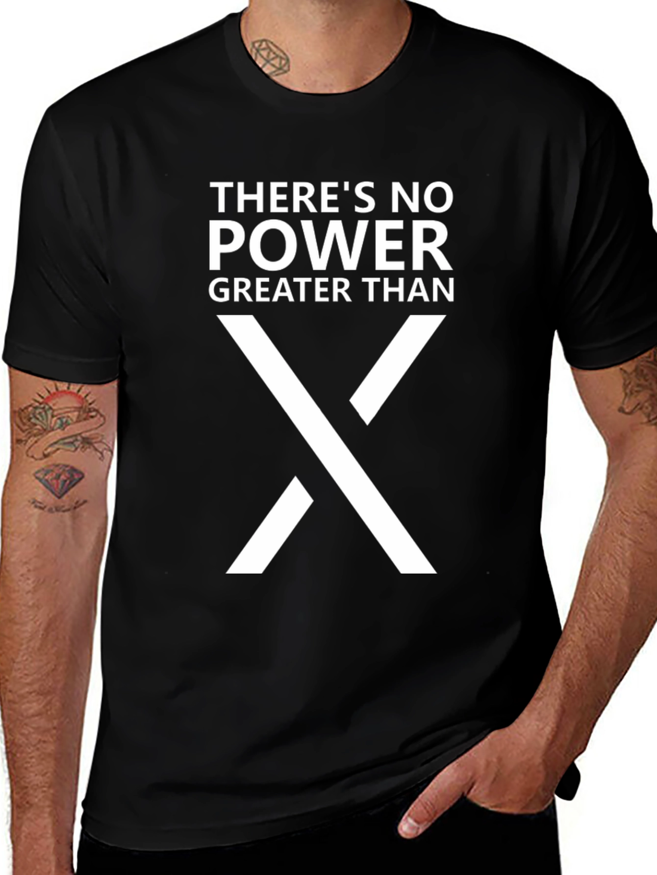 Power Symbol Graphic Tee - Black