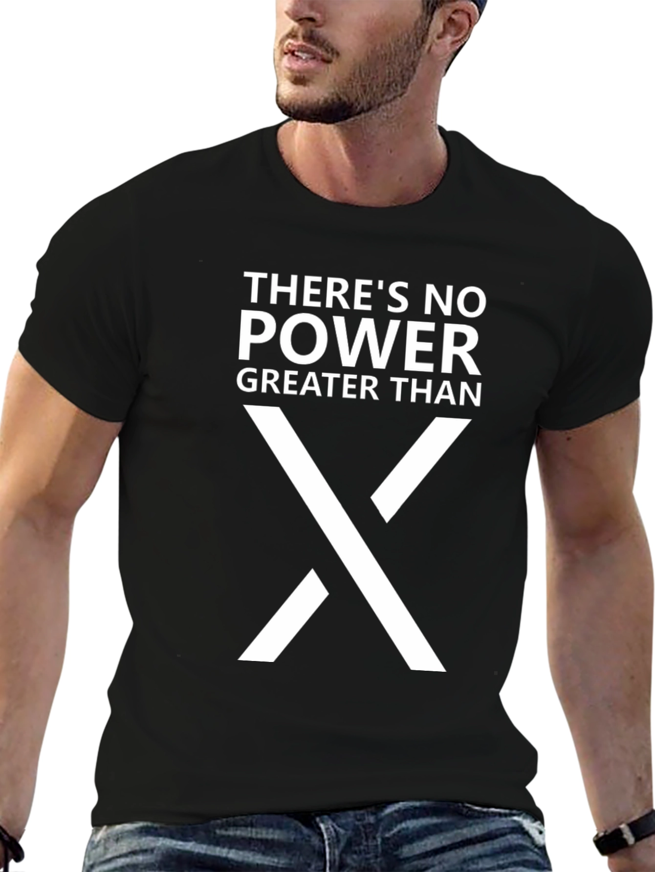 Power Symbol Graphic Tee - Black