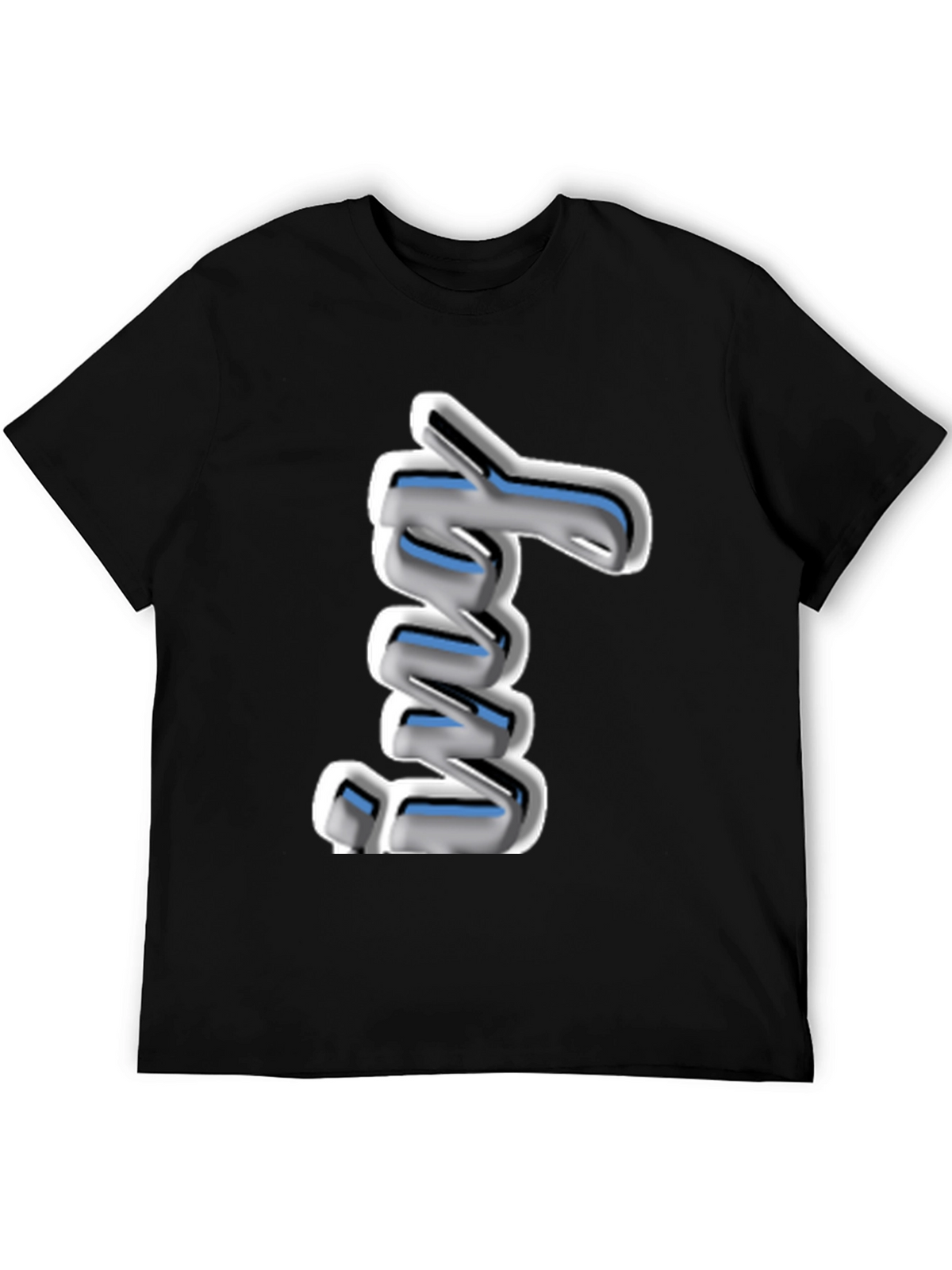 Cool 3D Spring Graphic Black T-Shirt