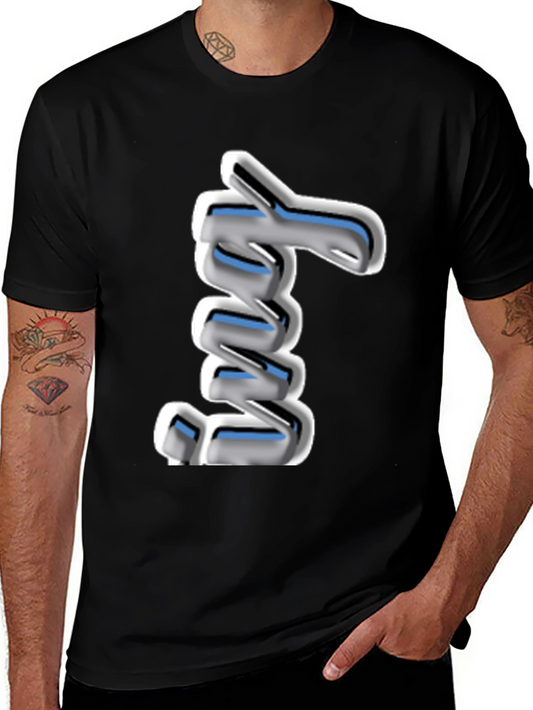 Cool 3D Spring Graphic Black T-Shirt