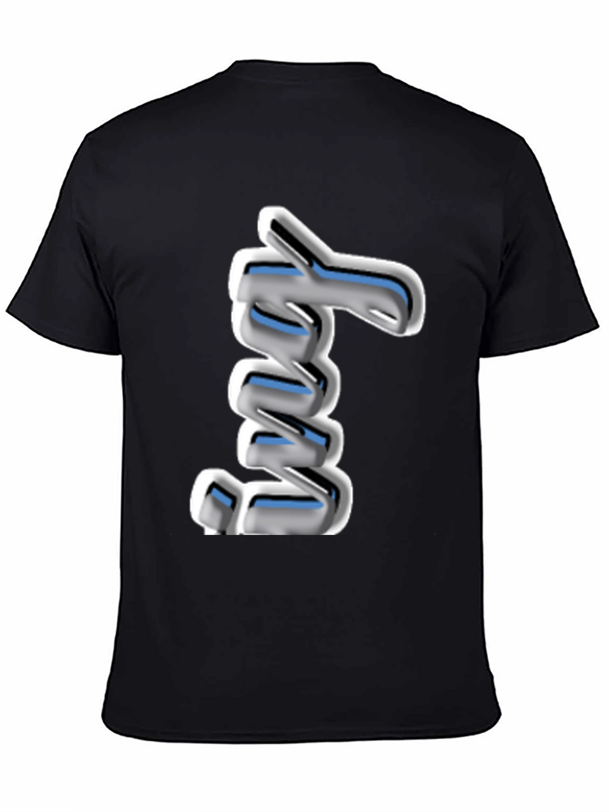 Cool 3D Spring Graphic Black T-Shirt