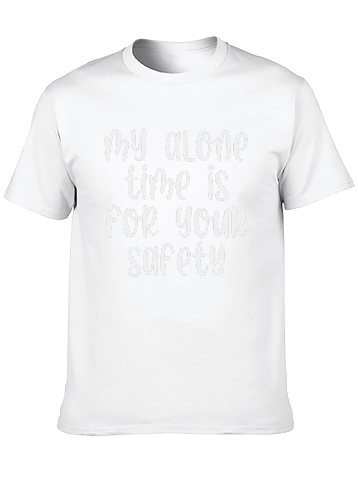 Funny Alone Time Safety Graphic Tee
