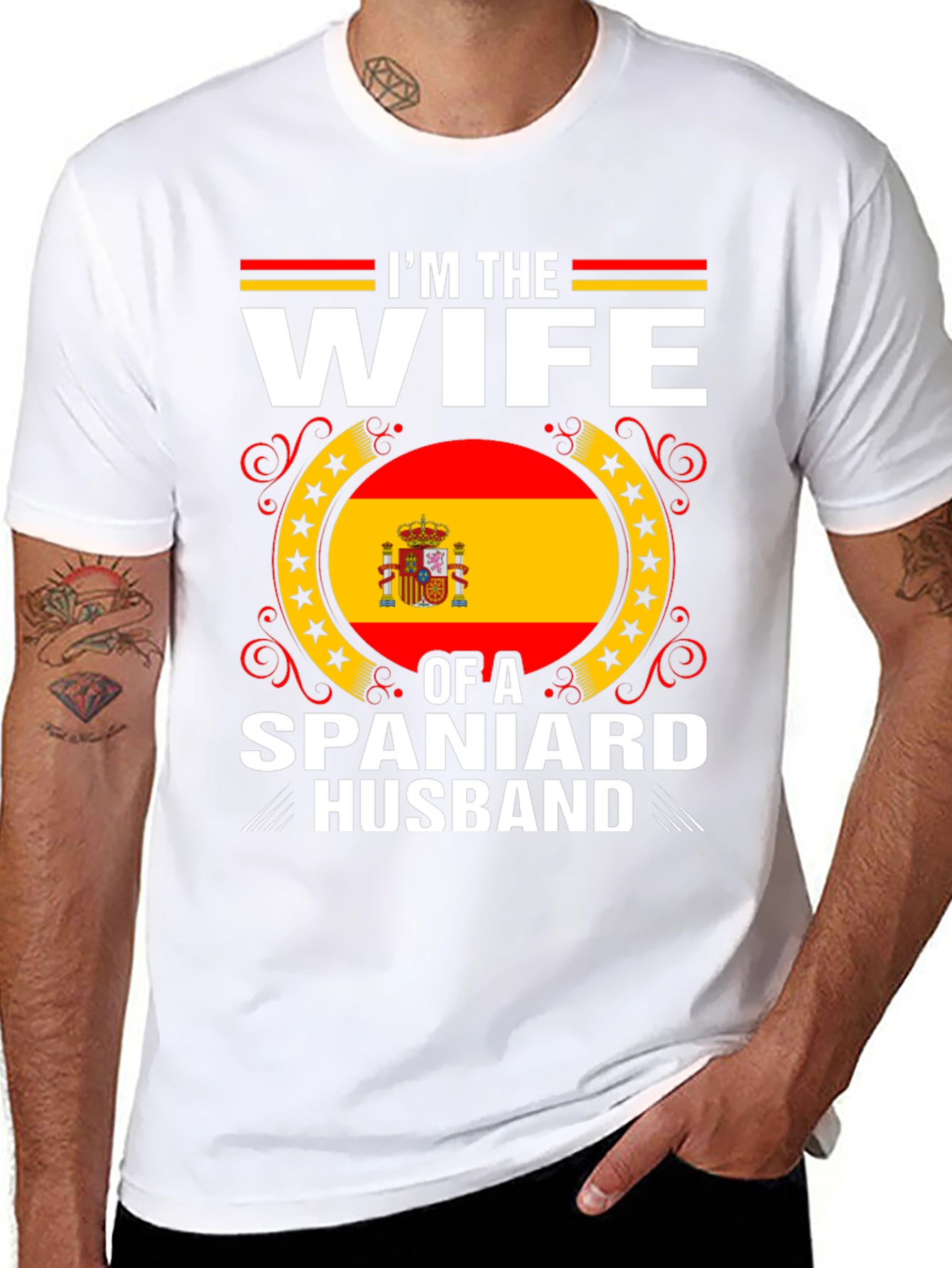 Im The Wife Of A Spaniard Husband T-Shirt