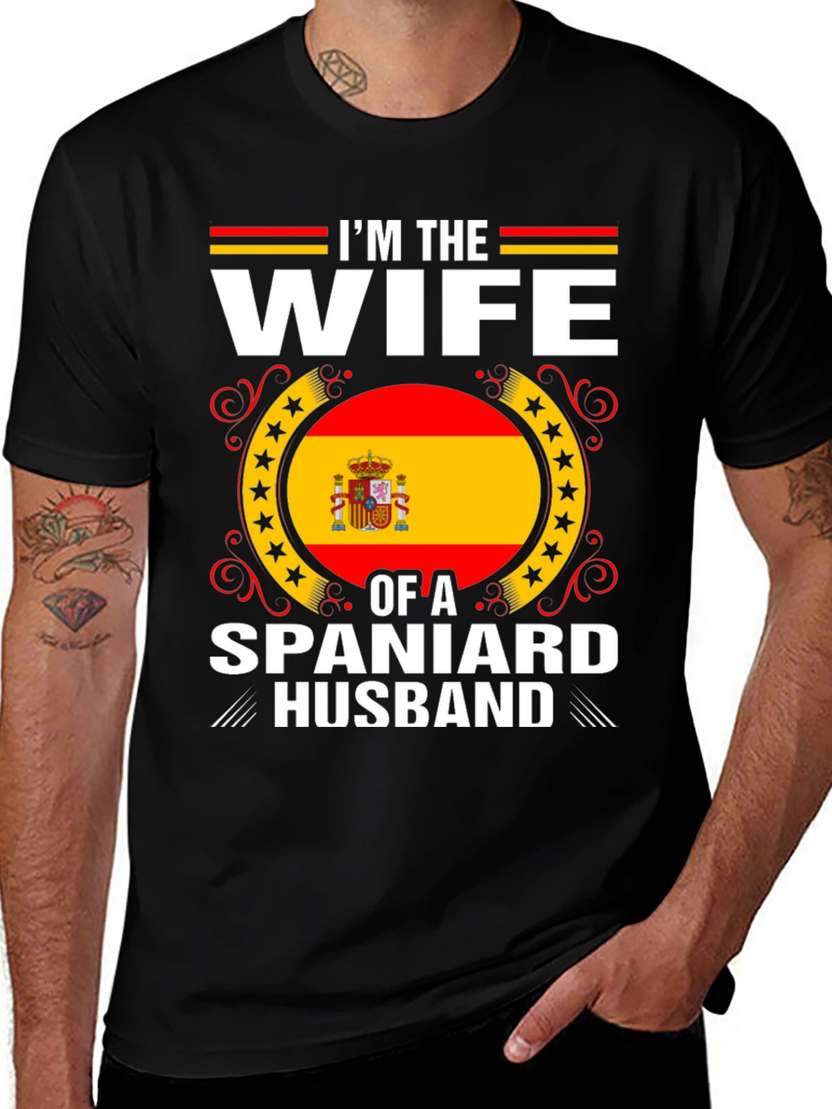 Im The Wife Of A Spaniard Husband T-Shirt