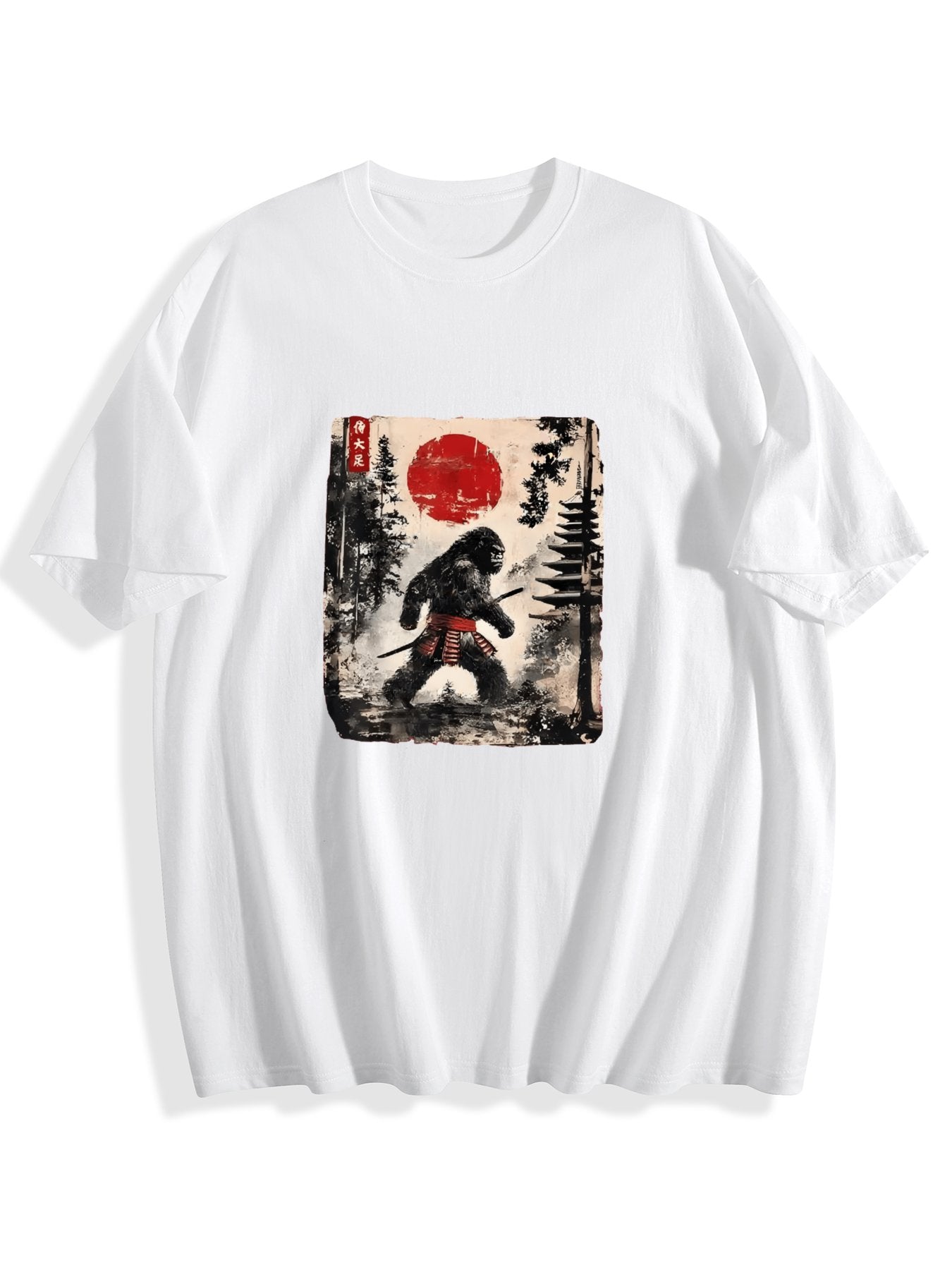 T-shirt Tokyo-tiger-japanese-samurai-bigfoot-washed-t-shirt