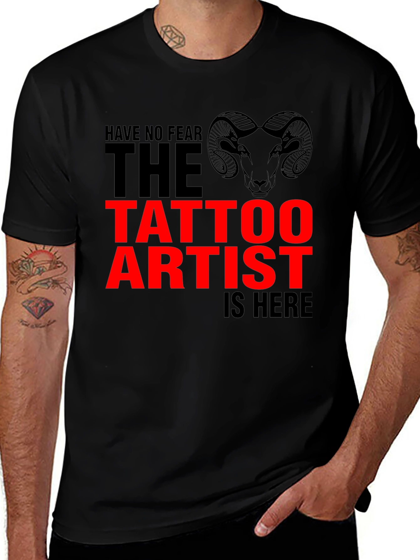 Tattoo Artist Graphic T-Shirt - Black Cotton Tee