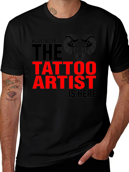 Tattoo Artist Graphic T-Shirt - Black Cotton Tee
