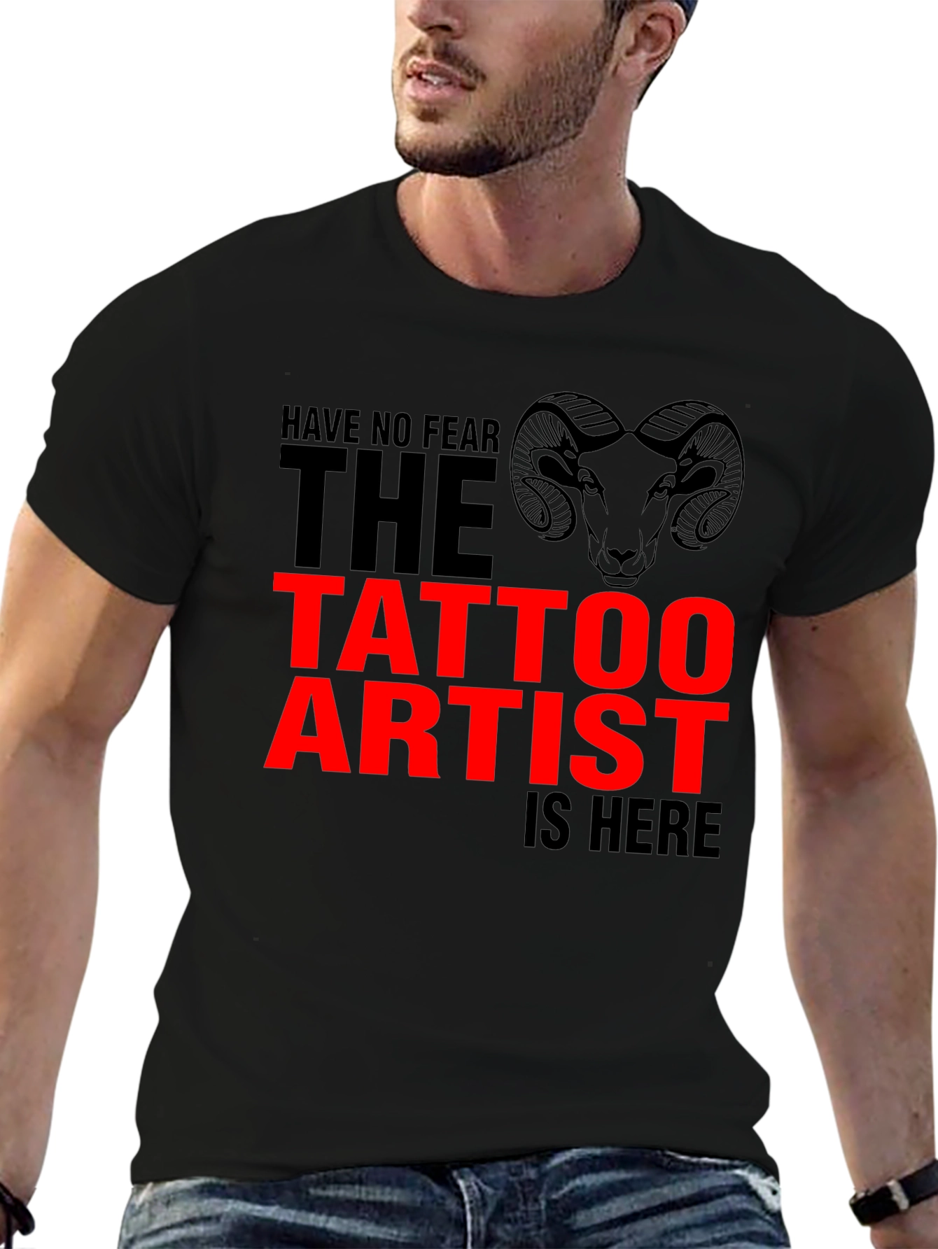 Tattoo Artist Graphic T-Shirt - Black Cotton Tee