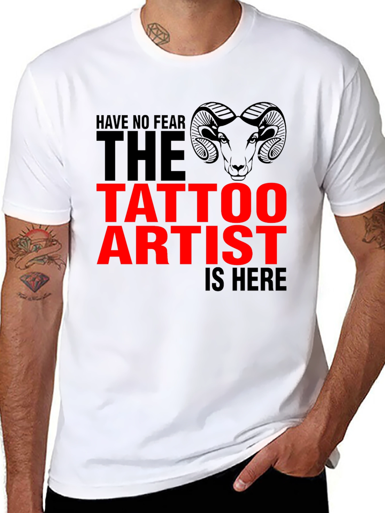 Tattoo Artist Graphic T-Shirt - Black Cotton Tee