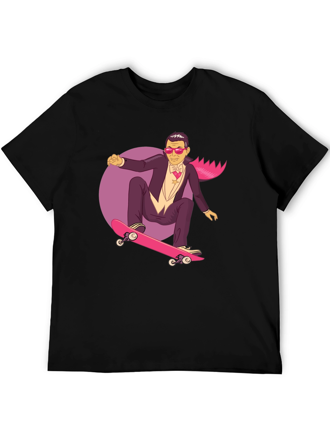 Skateboarding Vampire Graphic Tee