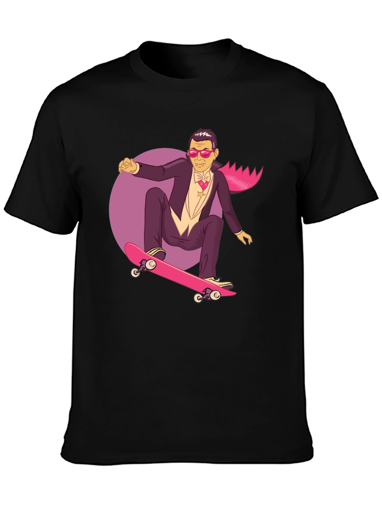 Skateboarding Vampire Graphic Tee