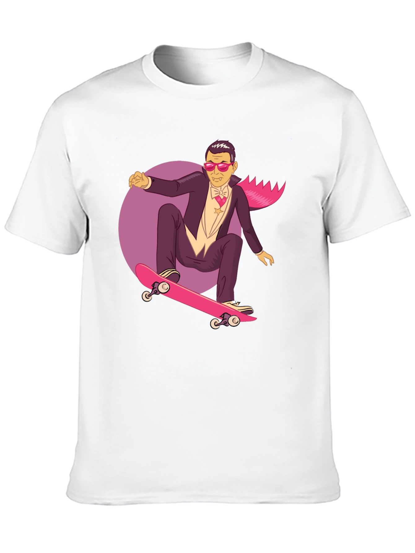 Skateboarding Vampire Graphic Tee