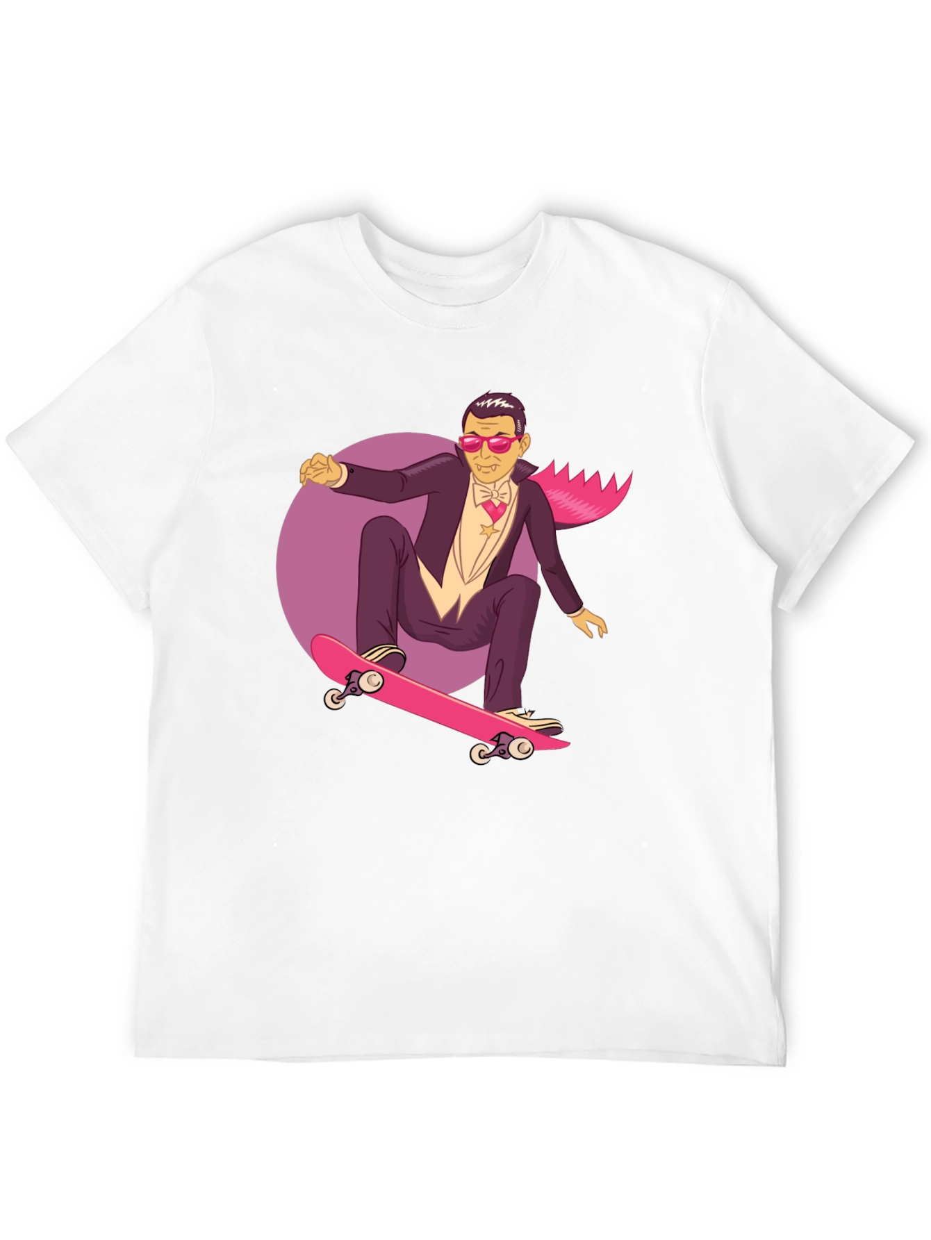 Skateboarding Vampire Graphic Tee