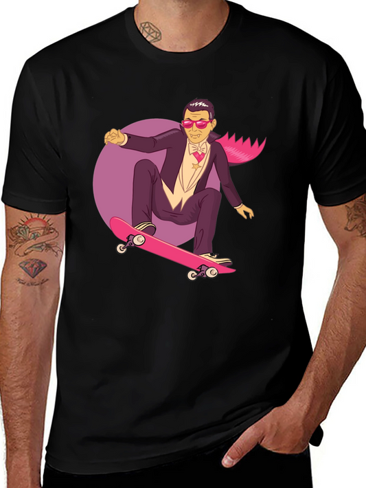Skateboarding Vampire Graphic Tee
