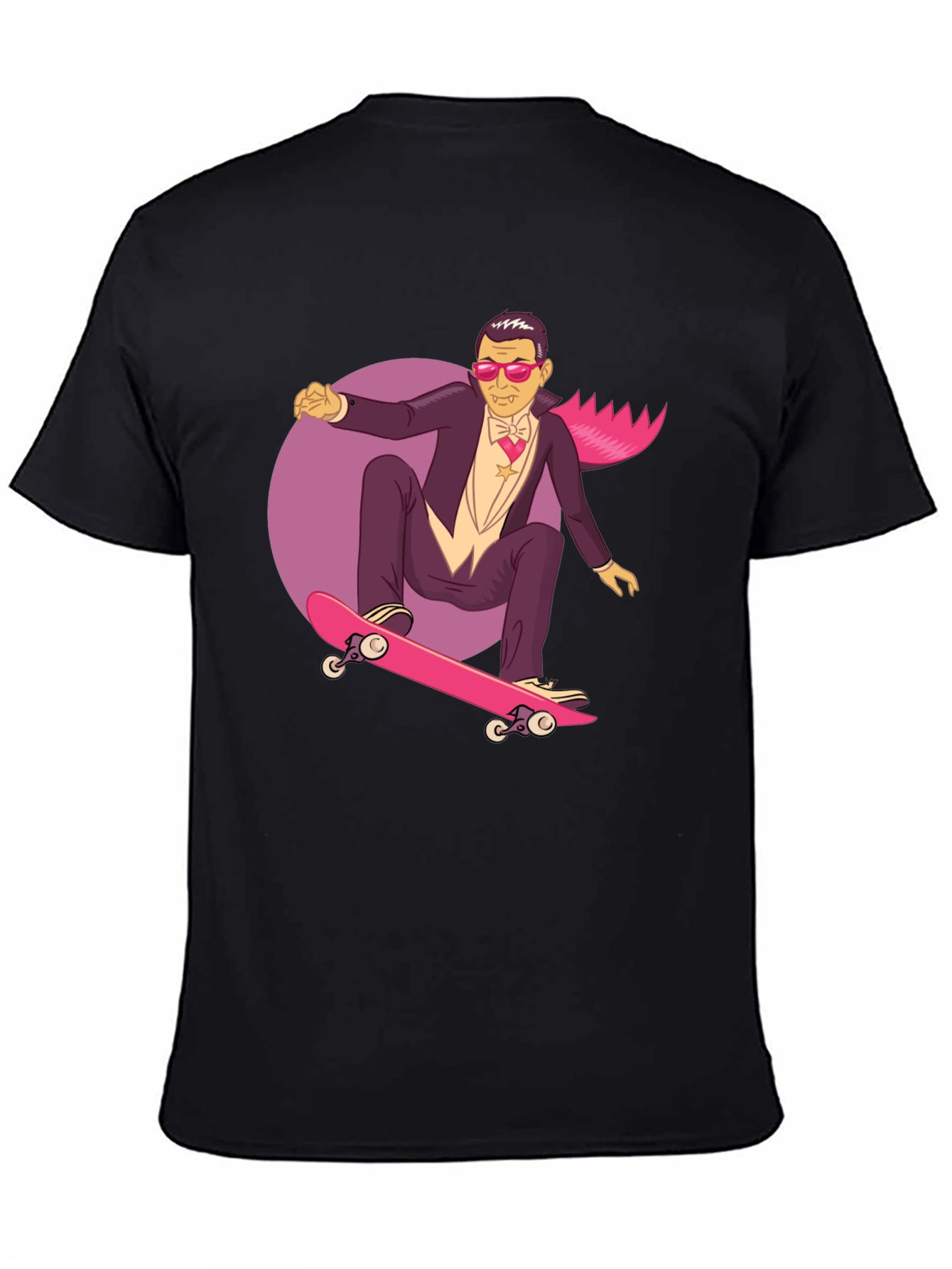 Skateboarding Vampire Graphic Tee