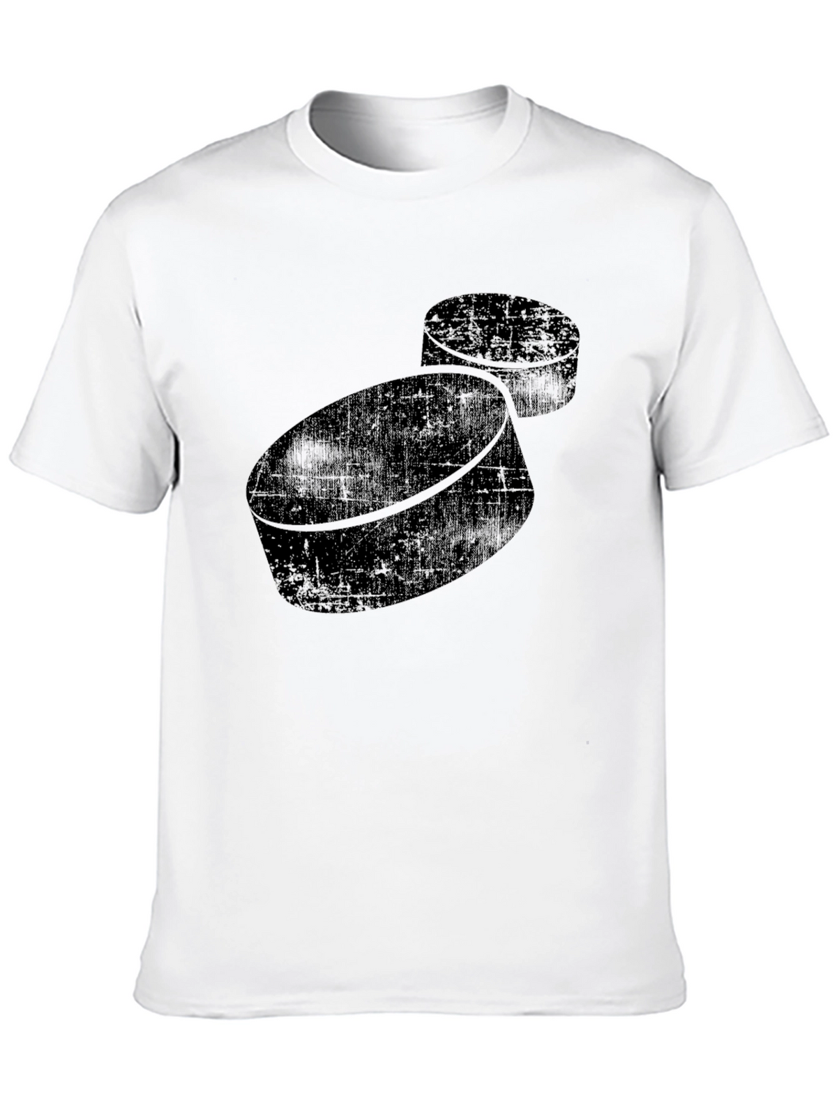 Hockey Puck Graphic Tee - Black