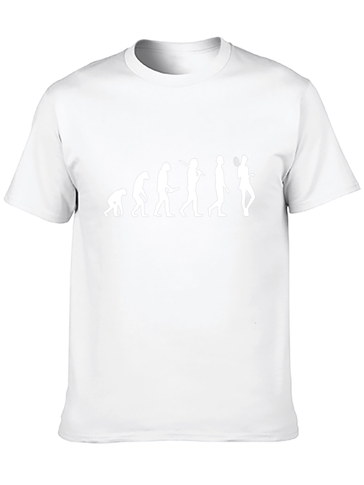 Evolution of Badminton Black T-Shirt