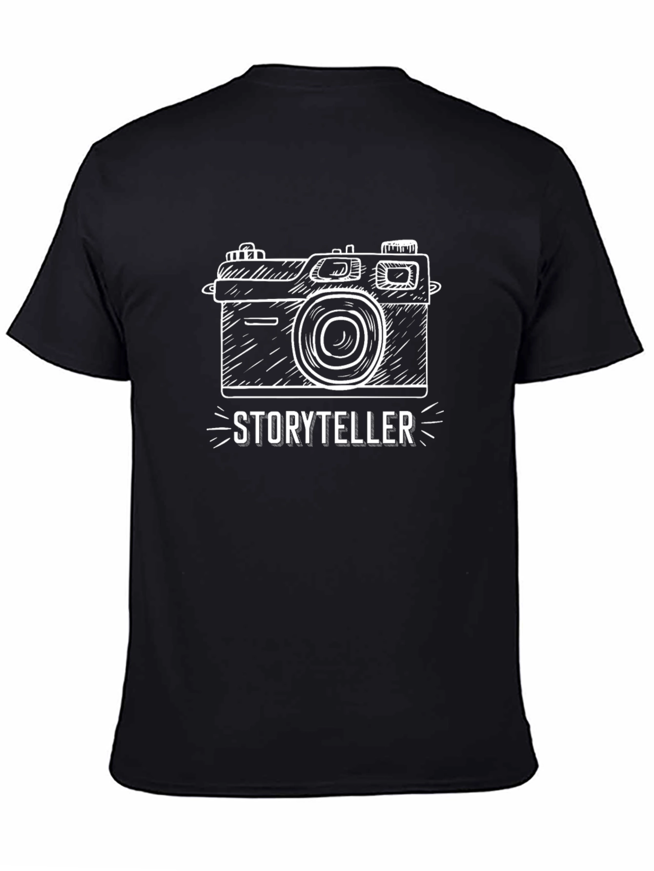 Storyteller Camera Graphic T-Shirt - Black