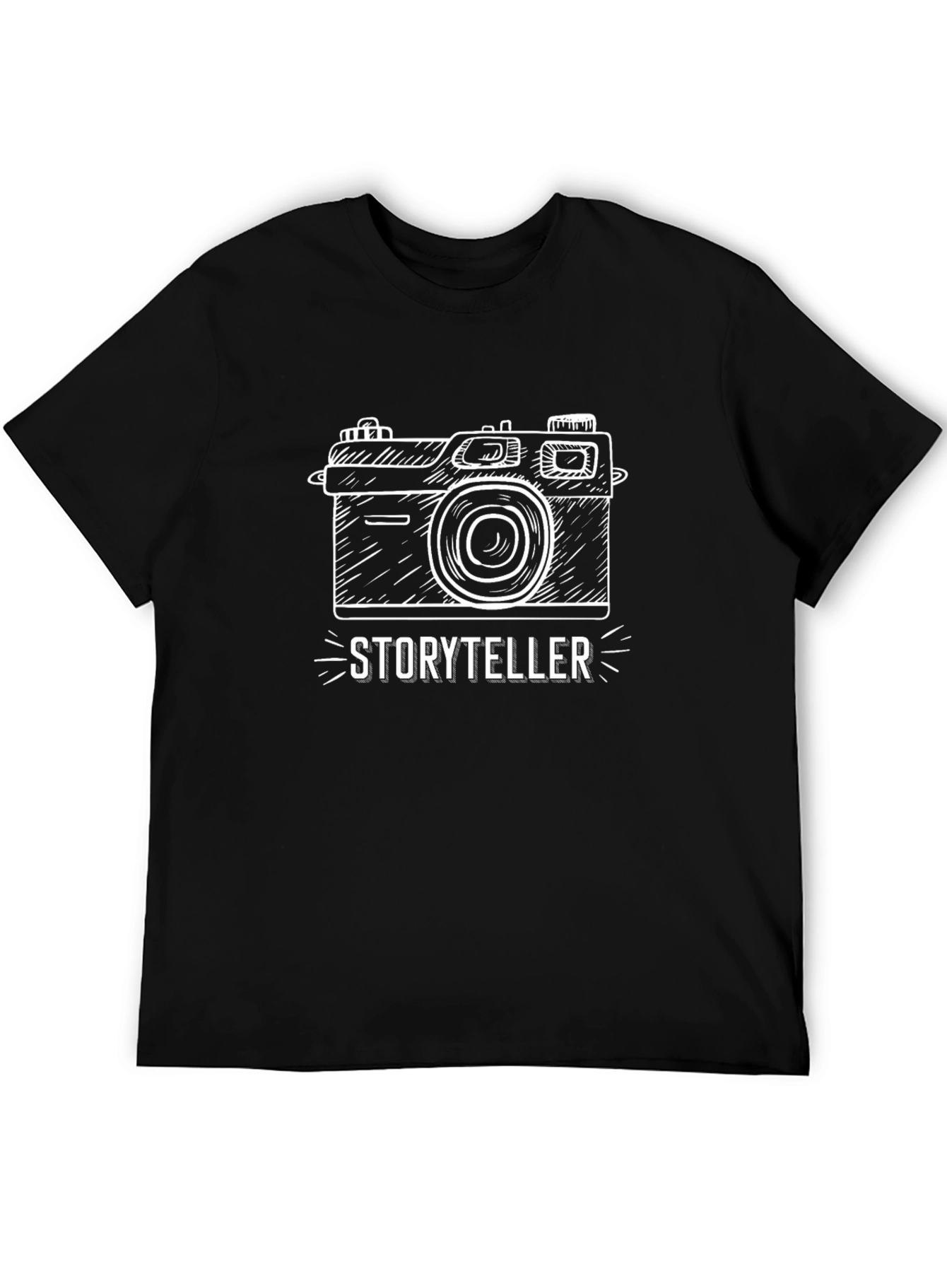 Storyteller Camera Graphic T-Shirt - Black