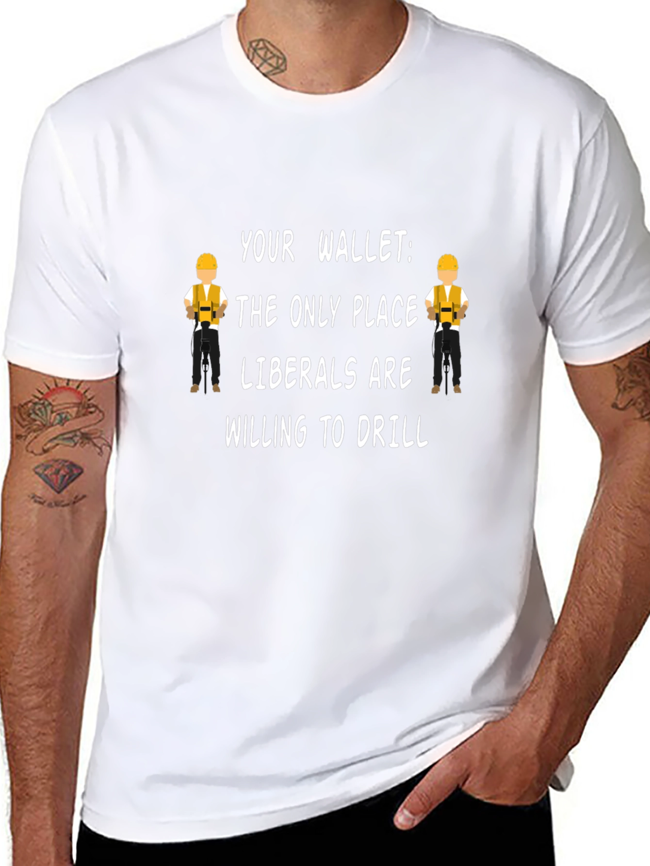 Political Slogan T-Shirt: Liberals & Wallets