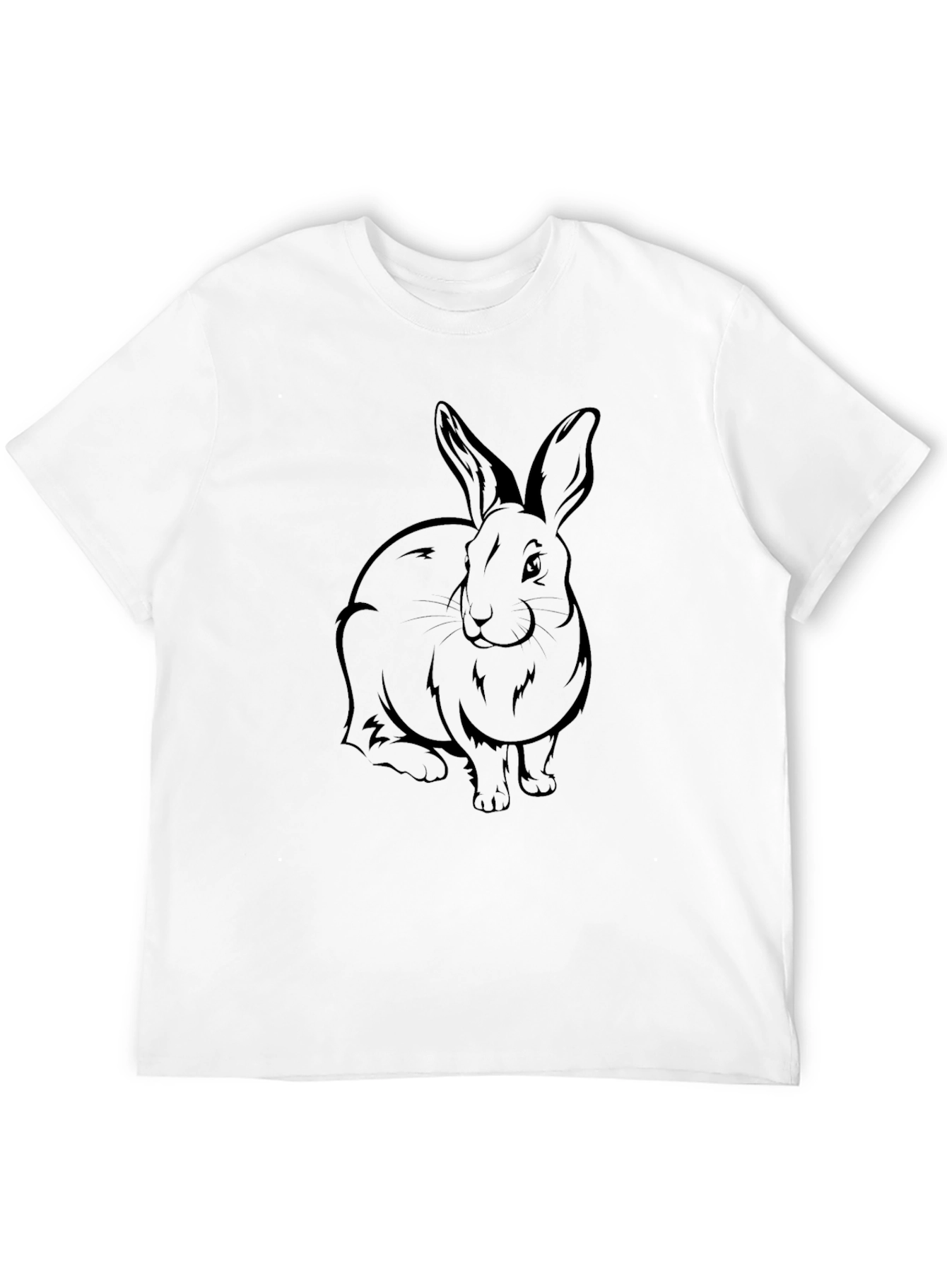 Rabbit Graphic Print T-Shirt