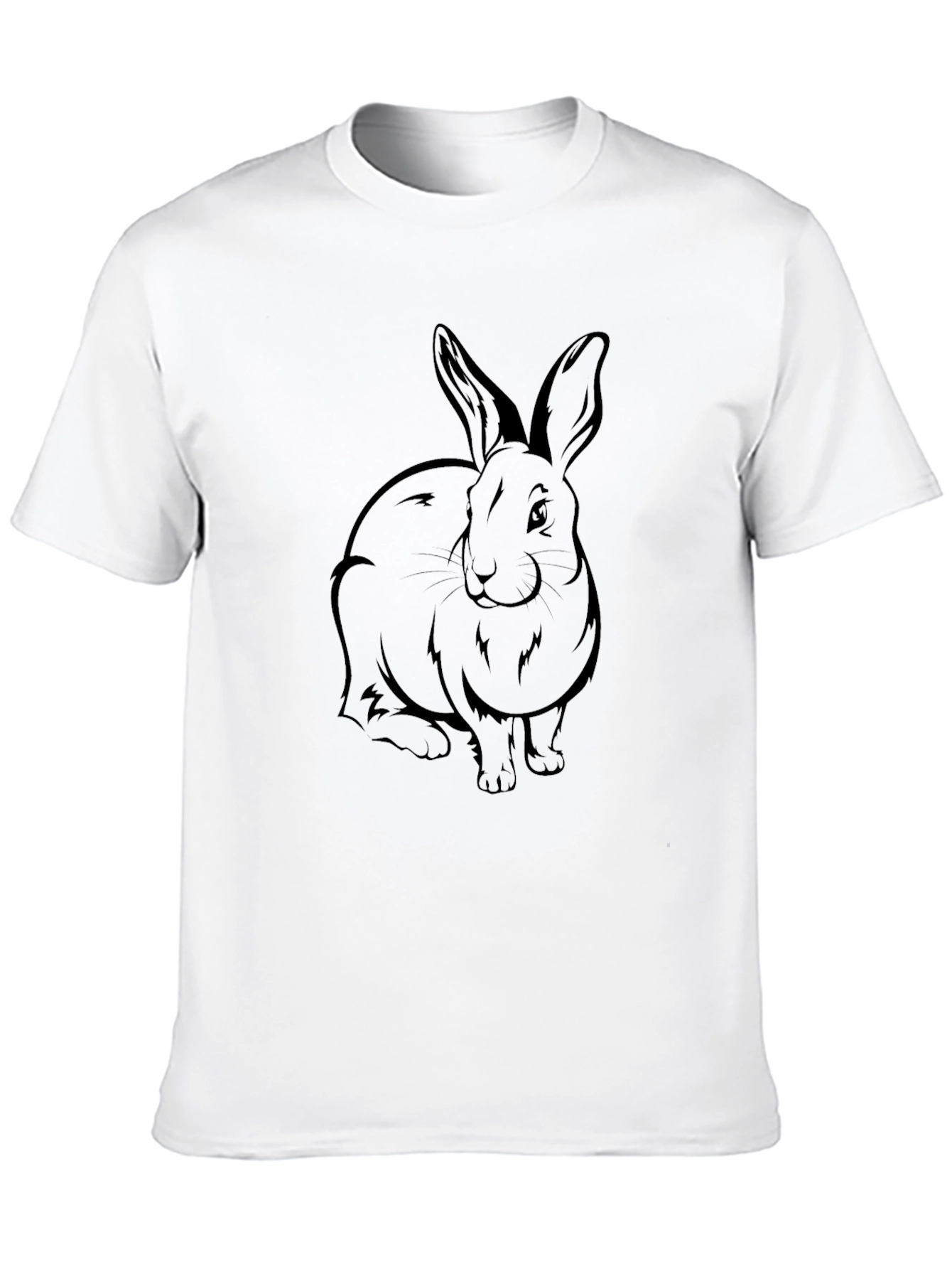 Rabbit Graphic Print T-Shirt
