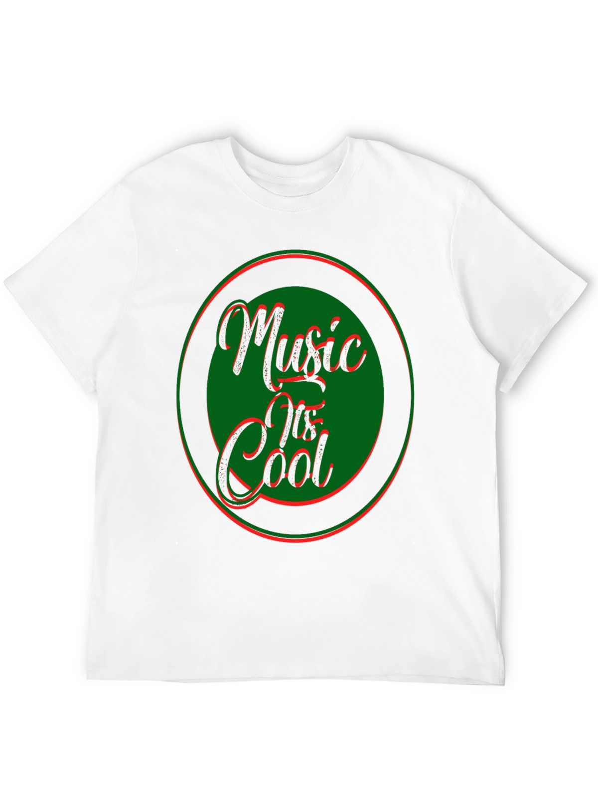 Music Is Cool Graphic Tee - Black
